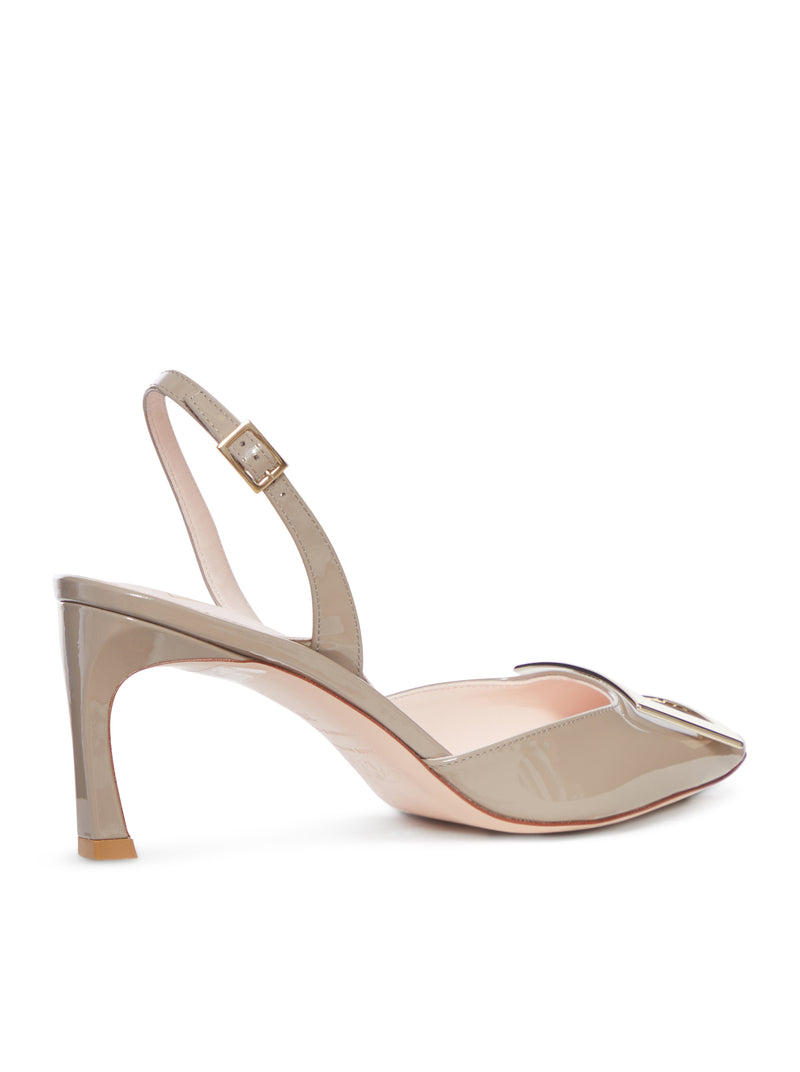 DÉCOLLETÉ TROMPETTE SLINGBACK IN VERNICE