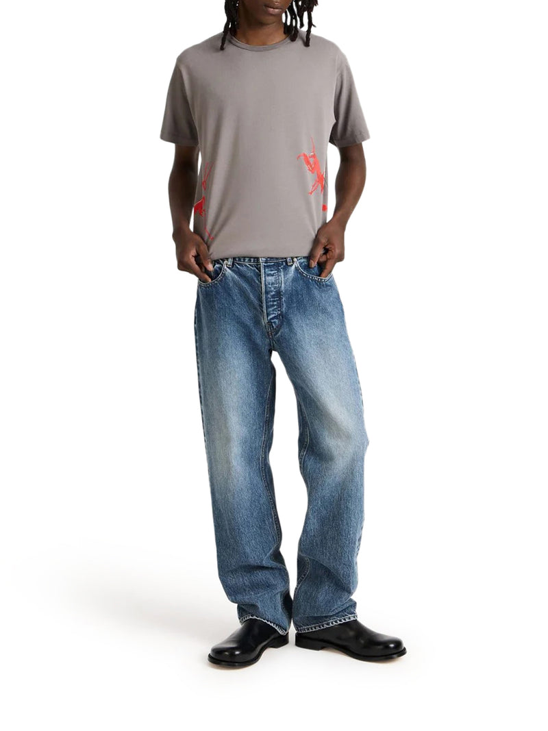 JEANS A GAMBA DRITTA IN DENIM