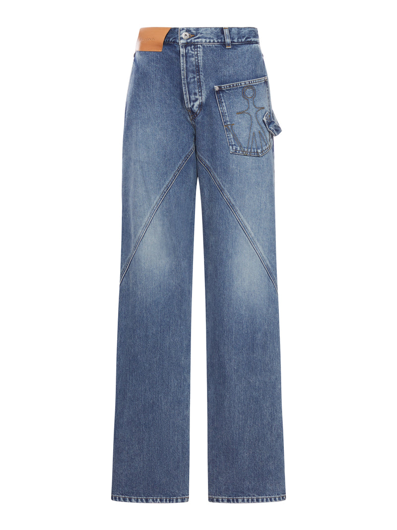 JEANS WORKEAR CON CHIUSURA DECENTRATA