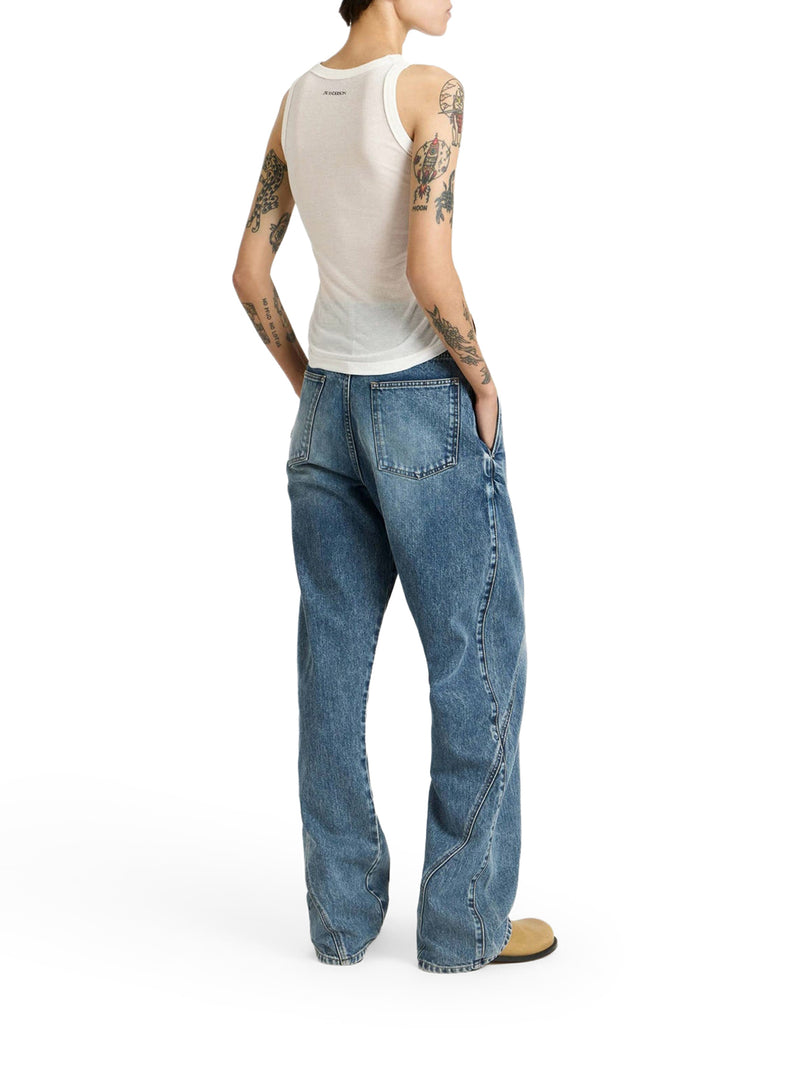 JEANS WORKEAR CON CHIUSURA DECENTRATA