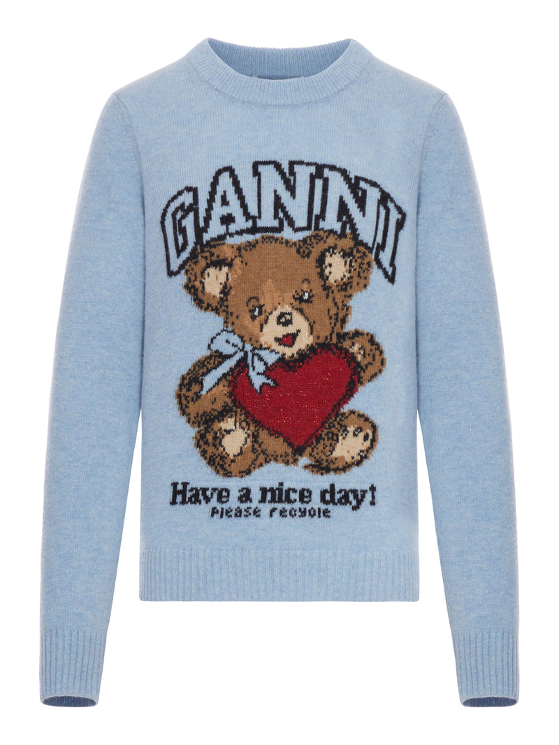 MAGLIONE IN LANA CON GRAFICA