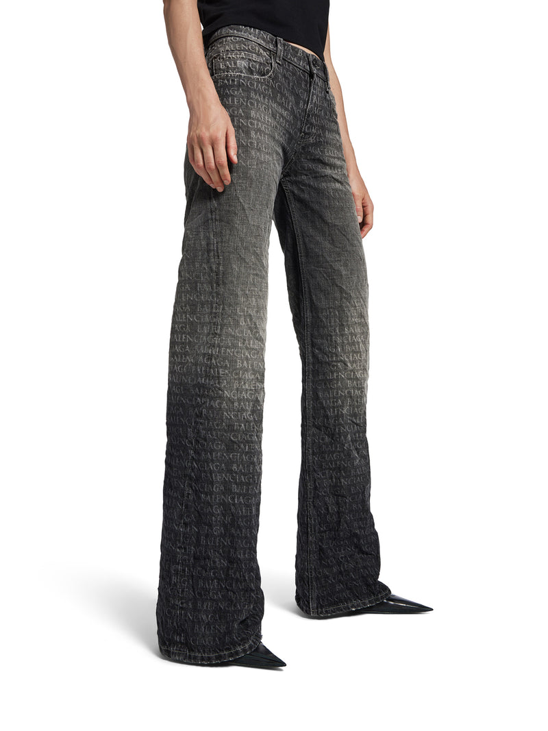 PANTALONI GAMBA LARGA DA DONNA IN NERO