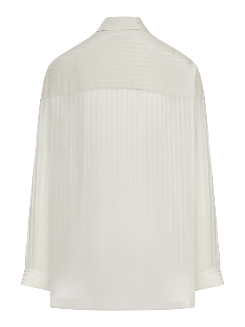 CAMICIA A RIGHE TONO SU TONO