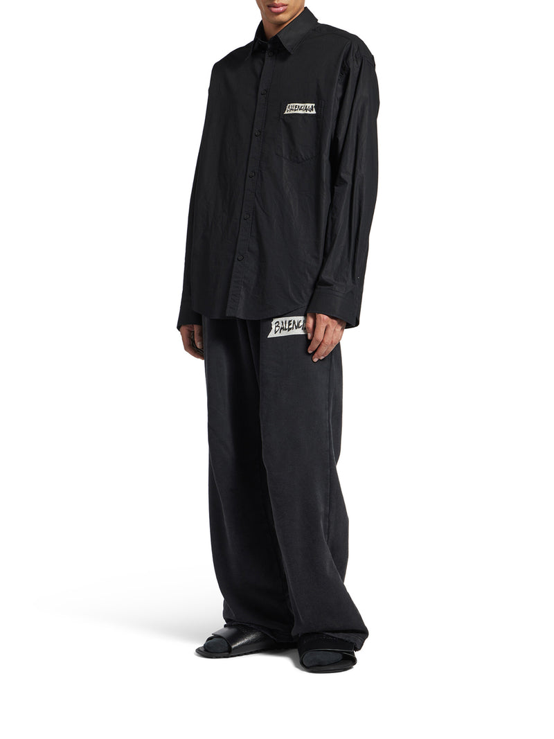 CAMICIA MASKING TAPE A MANICHE LUNGHE VESTIBILITÀ AMPIA DA UOMO