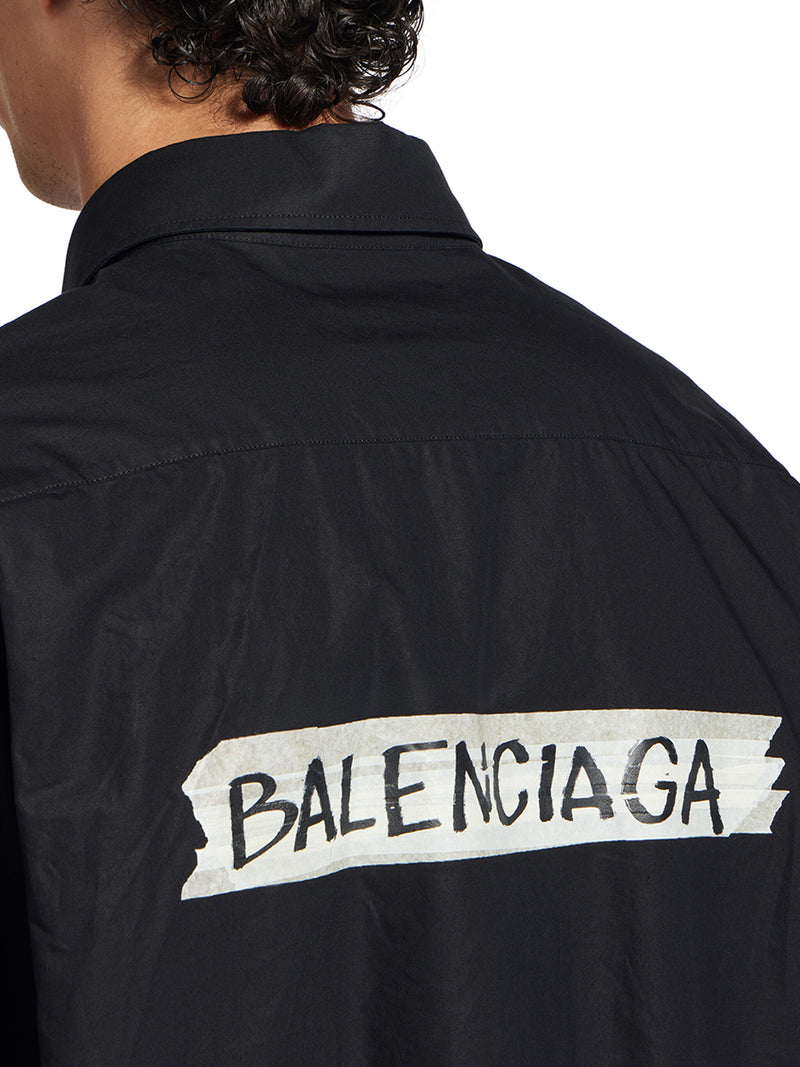 CAMICIA MASKING TAPE A MANICHE LUNGHE VESTIBILITÀ AMPIA DA UOMO