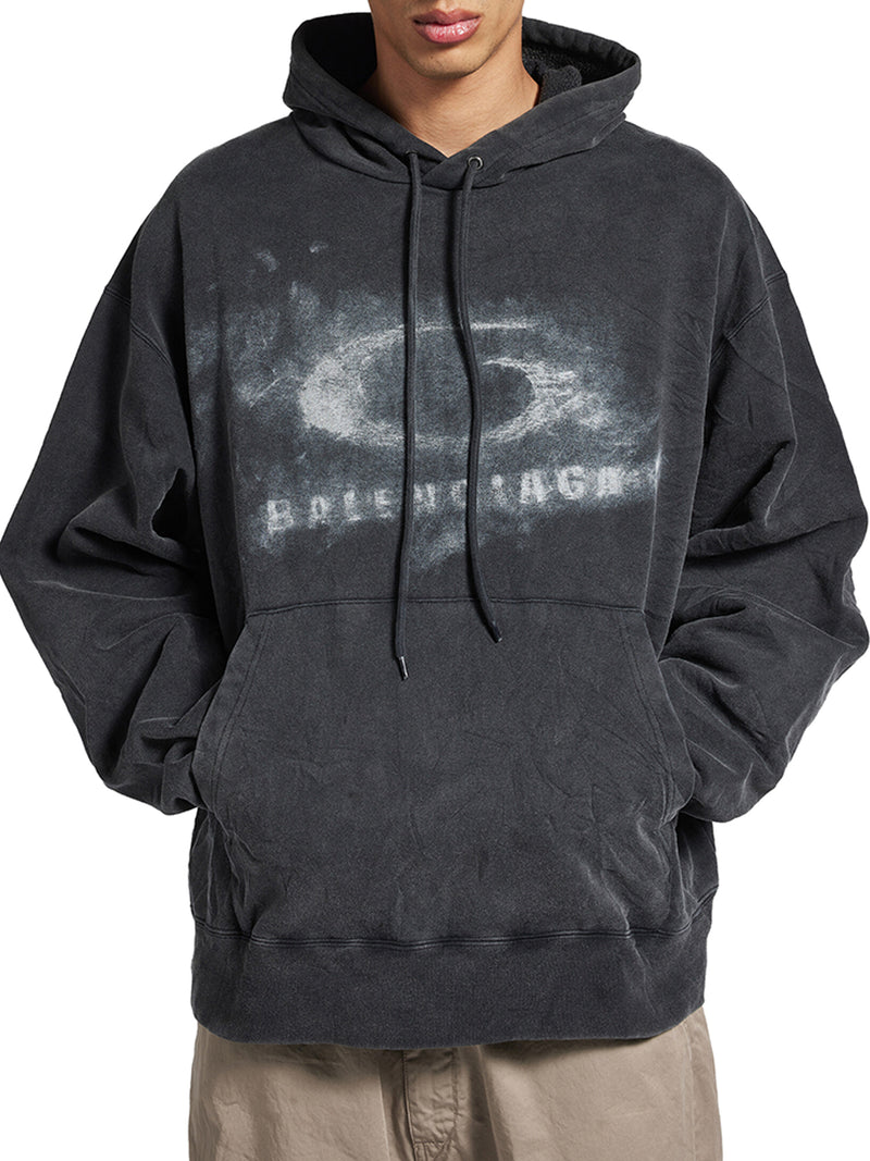 FELPA CON CAPPUCCIO E LOGO CRAYON LOOP