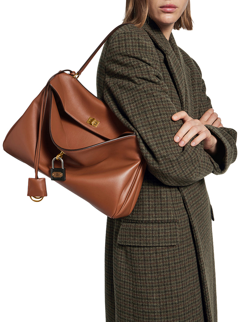 BORSA RODEO MEDIA IN MARRONE CHIARO