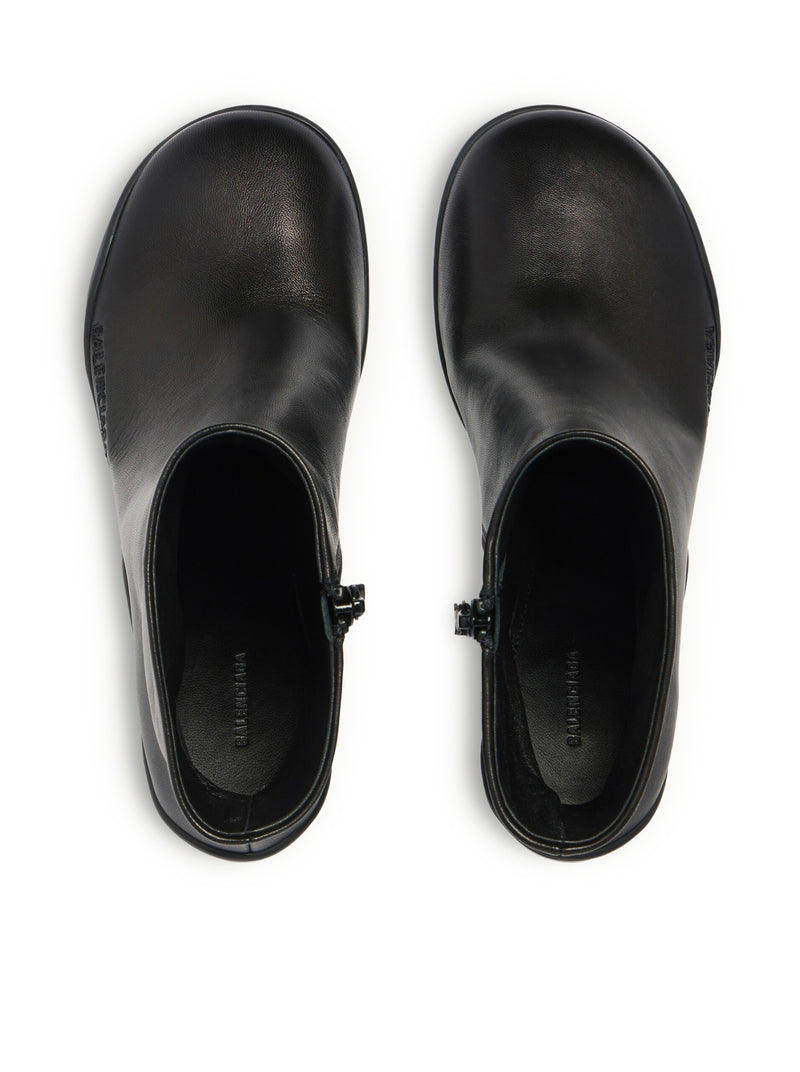 STIVALETTI SHIBUYA 80 MM IN PELLE DI MONTONE LUCIDA