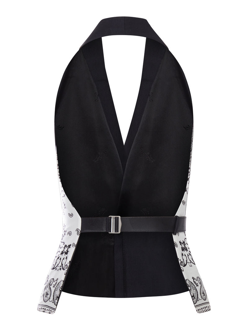 GILET SARTORIALE CON INSERTI BANDANA