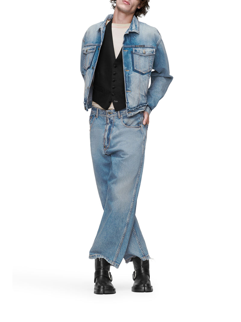 CABAN IN DENIM DI COTONE