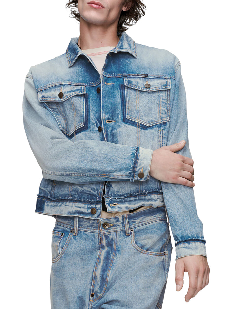 CABAN IN DENIM DI COTONE