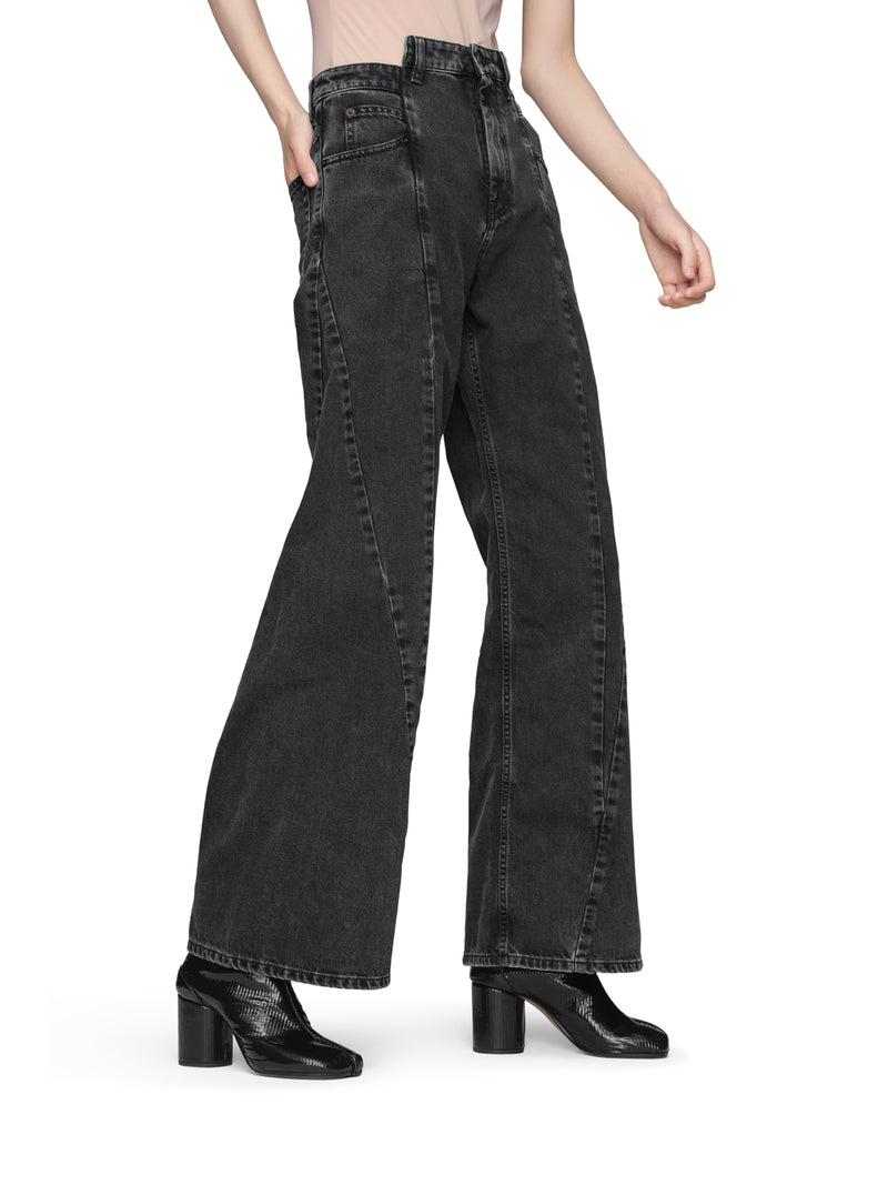 JEANS IN DENIM 5 TASCHE ASIMMETRICO