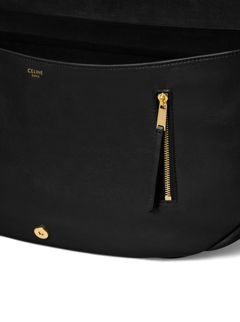 BORSA TRIOMPHE A MEZZALUNA IN PELLE DI VITELLO