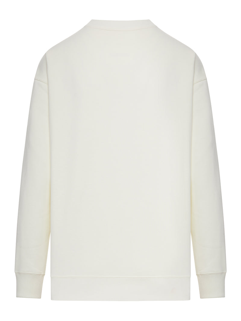 FELPA GIROCOLLO IN COTONE CON LOGO