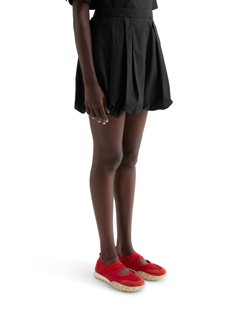 SHORT BALLOON IN POPELINE DI COTONE