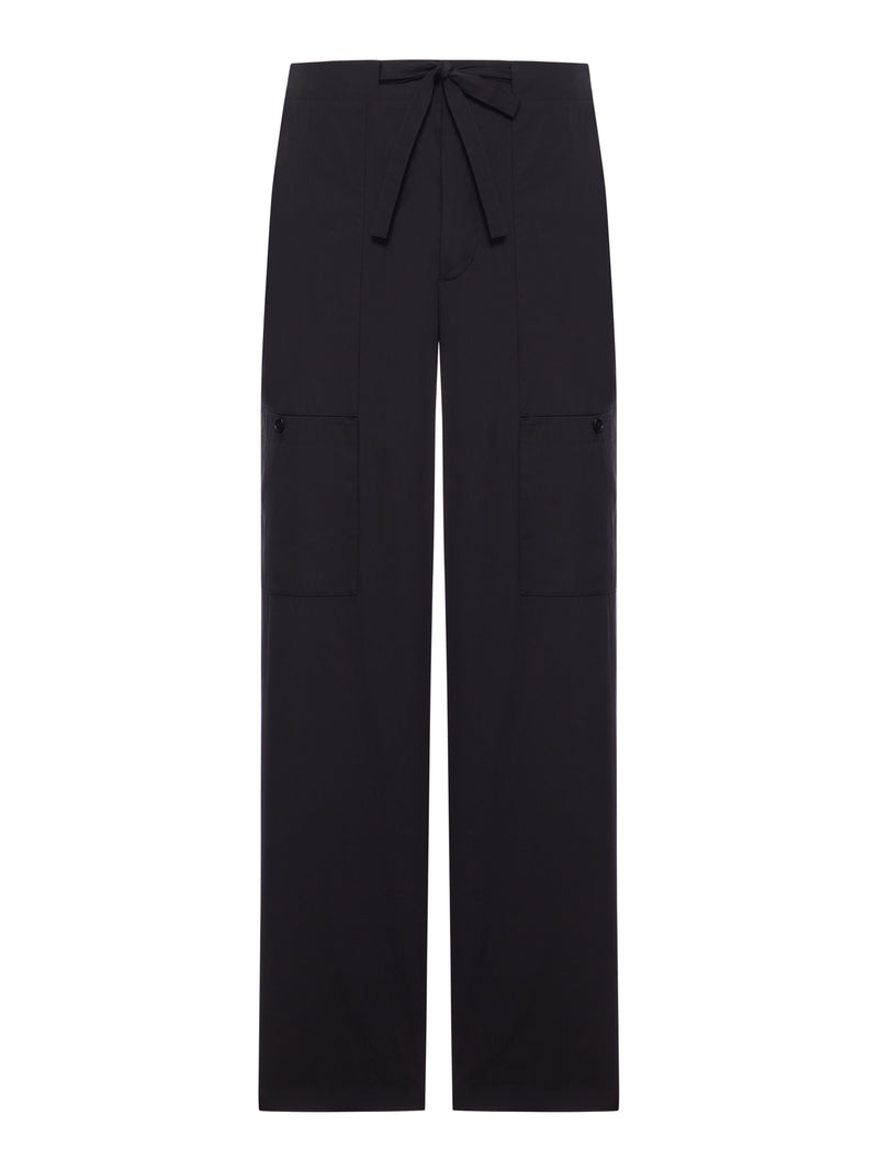 PANTALONI CARGO IN POPELINE DI COTONE