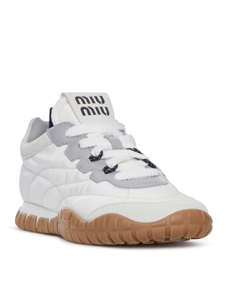 SNEAKERS IN TESSUTO TECNICO E PELLE SCAMOSCIATA