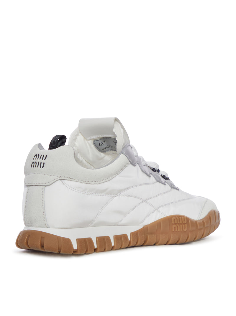 SNEAKERS IN TESSUTO TECNICO E PELLE SCAMOSCIATA