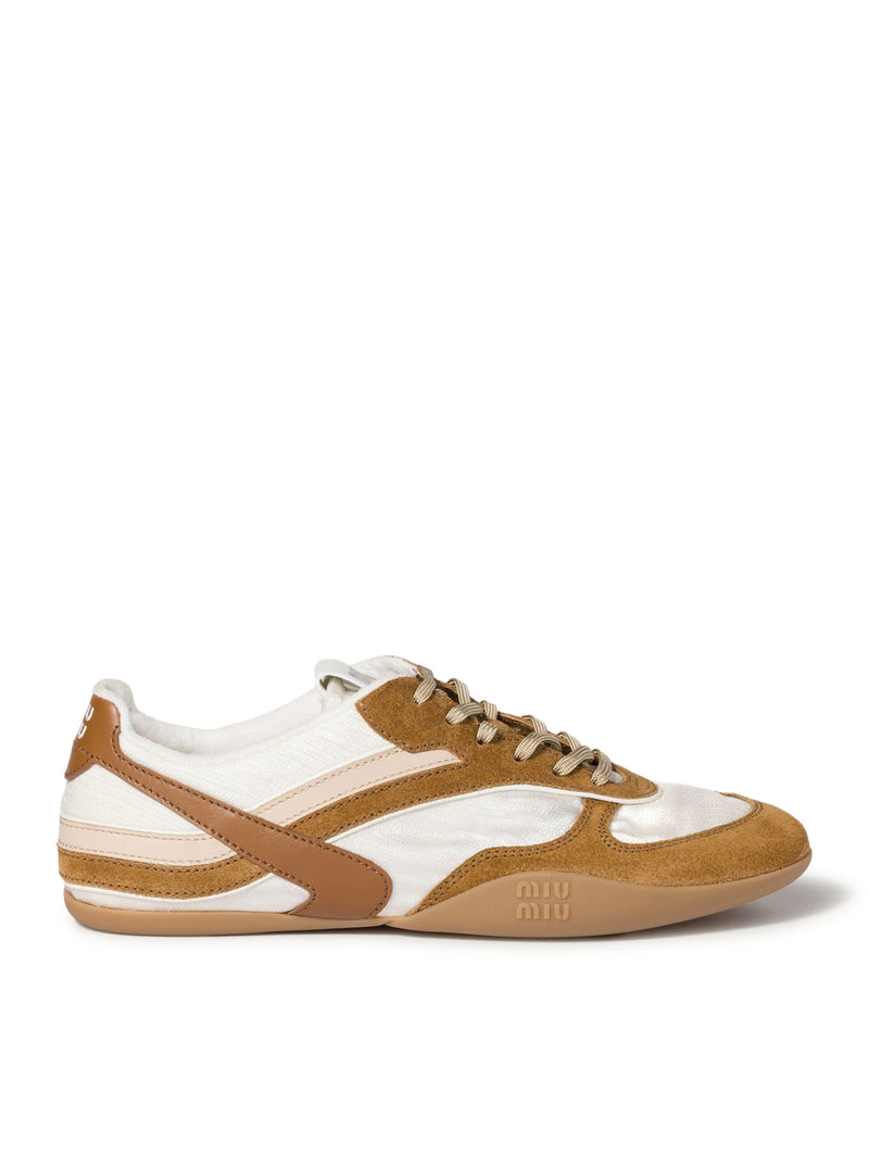 SNEAKERS GYMNASIUM IN TESSUTO TECNICO E PELLE SCAMOSCIATA