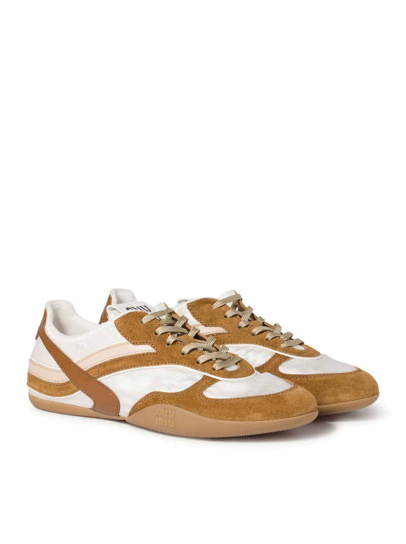 SNEAKERS GYMNASIUM IN TESSUTO TECNICO E PELLE SCAMOSCIATA