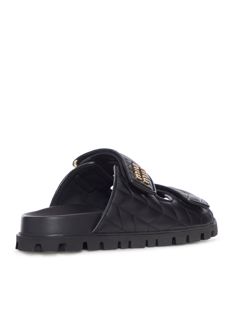 SANDALI IN NAPPA MATELASSÉ