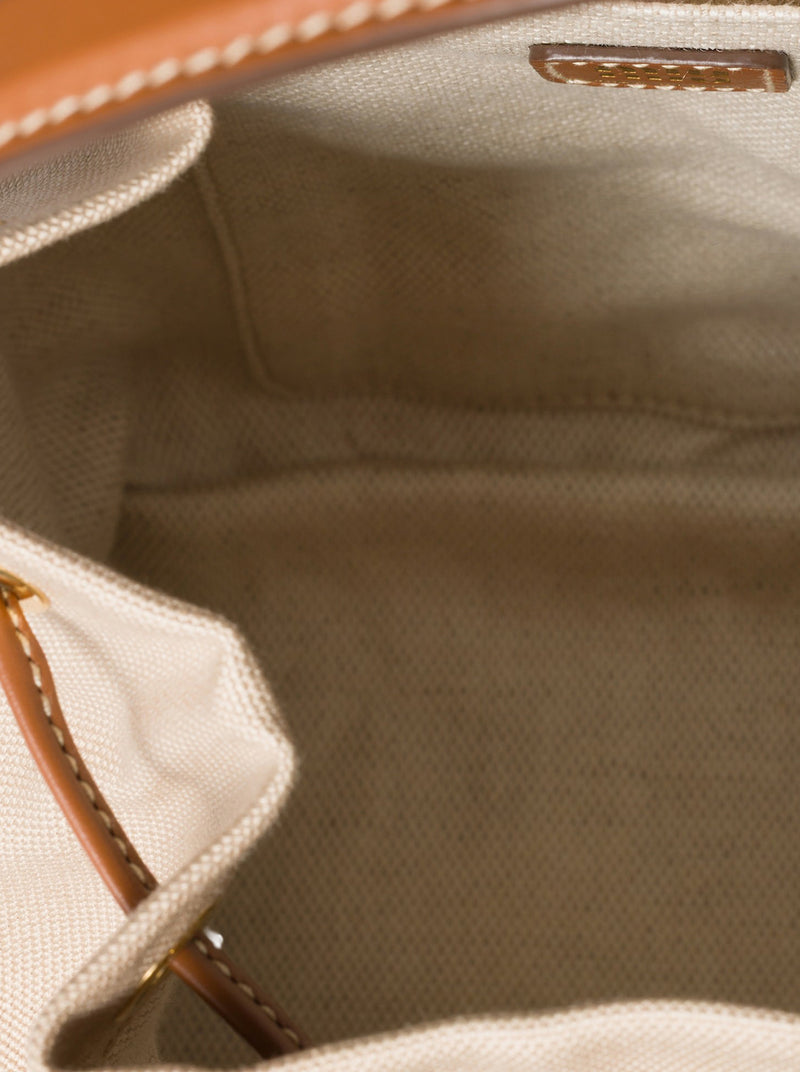 ZAINO IN CANAPA E PELLE