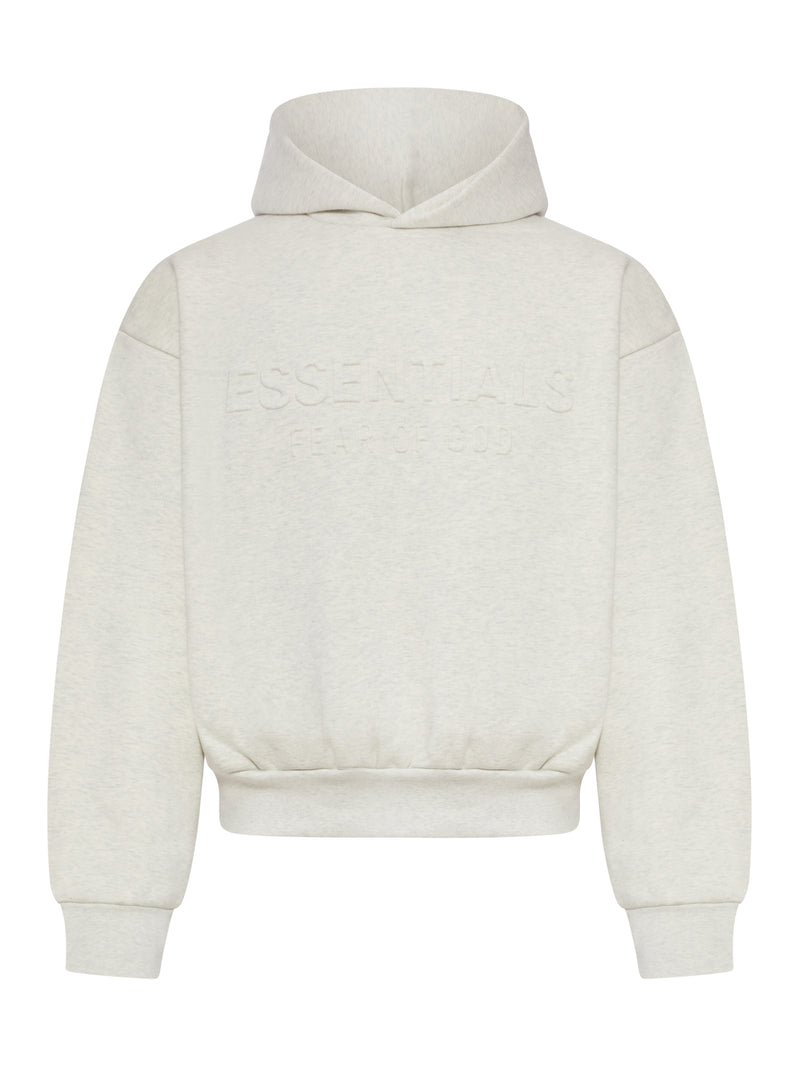 FELPA CLASSICA CON CAPPUCCIO E LOGO IN RILIEVO