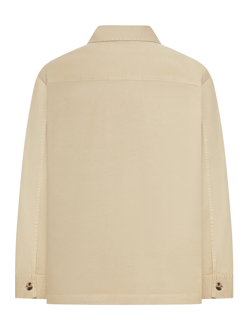 OVERSHIRT CASSANDRE IN GABARDINE DI COTONE E LINO
