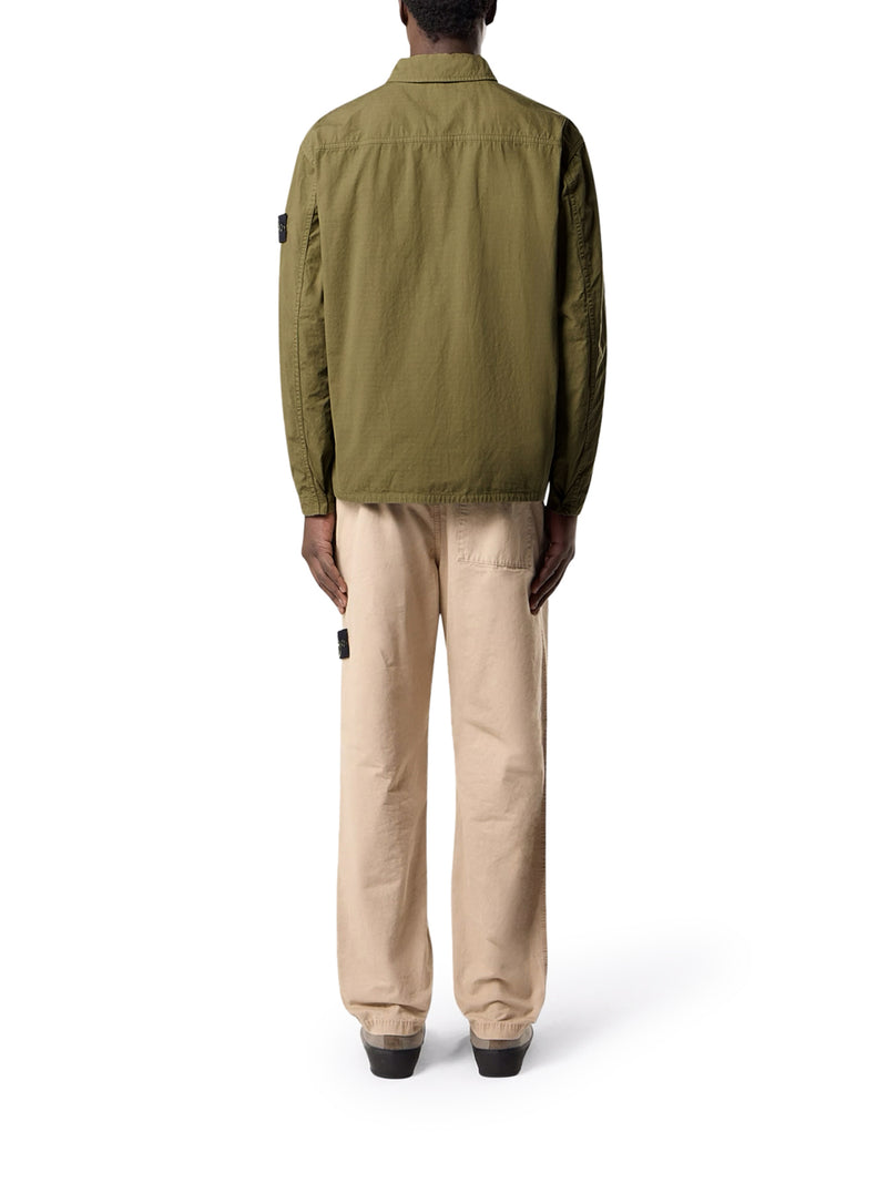 OVERSHIRT IN RIPSTOP DI COTONE BIOLOGICO MERCERIZZATO