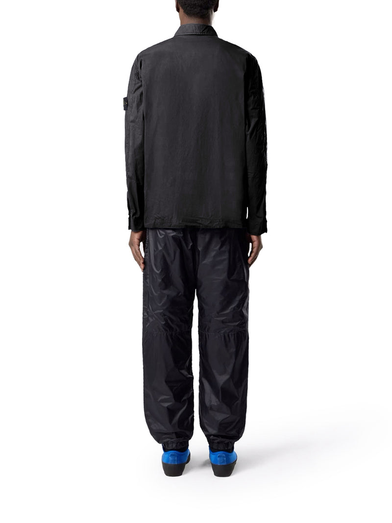 OVERSHIRT IN TELA DI COTONE STRETCH CON TASCA CON PATTA SUL PETTO