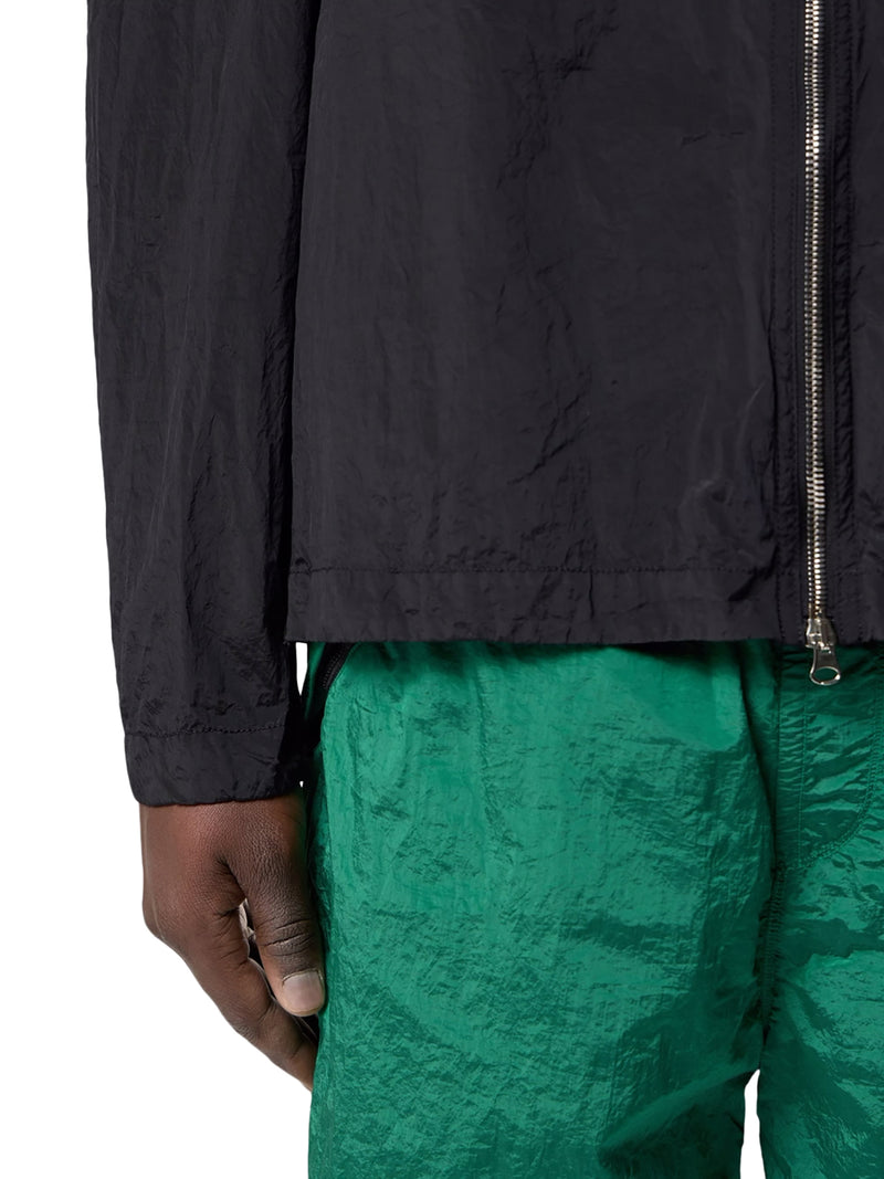 OVERSHIRT CON ZIP E BADGE SULLA MANICA