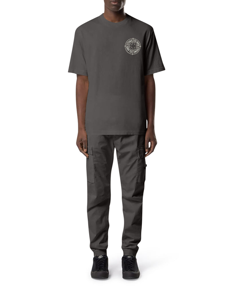 T-SHIRT GIROCOLLO IN COTONE CON STAMPA