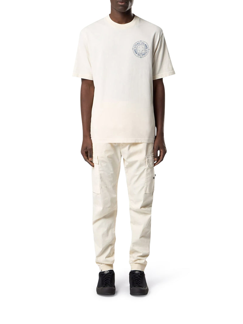 T-SHIRT GIROCOLLO IN COTONE CON STAMPA