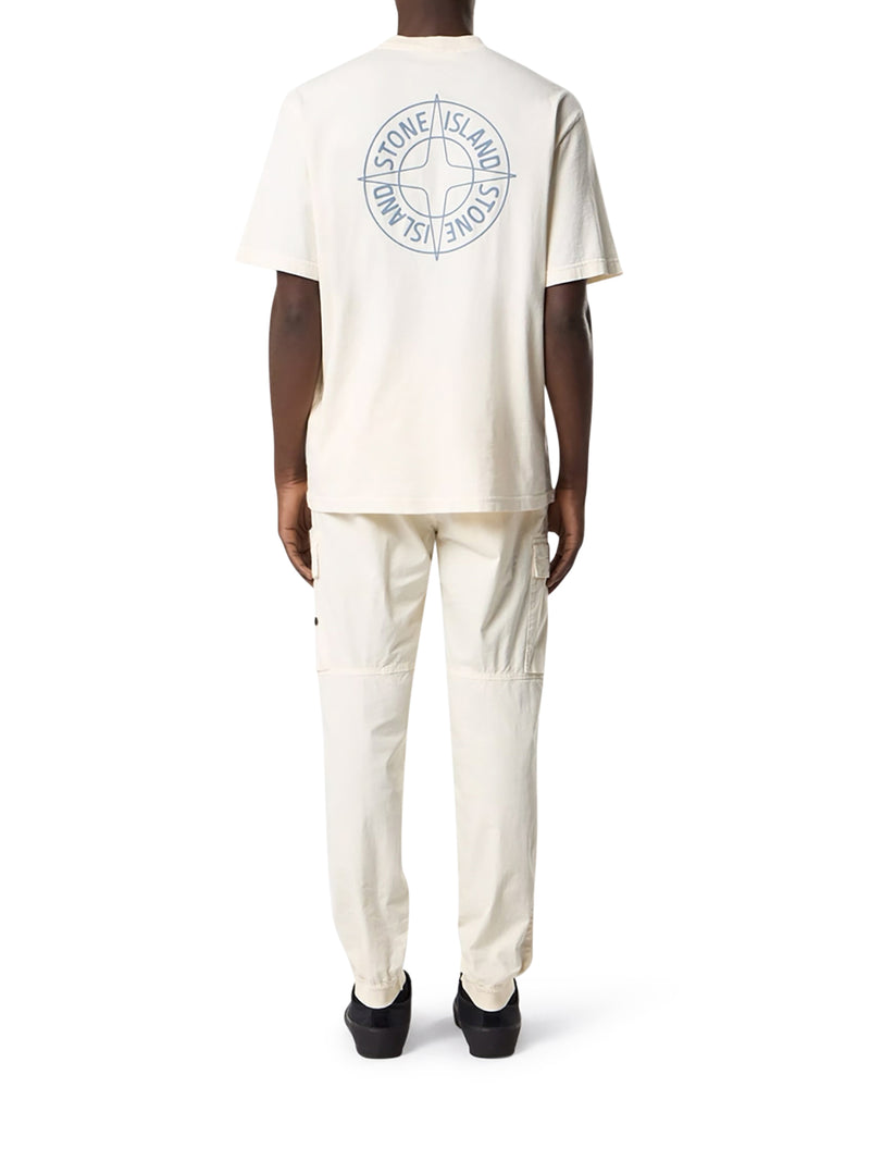 T-SHIRT GIROCOLLO IN COTONE CON STAMPA