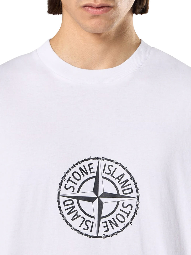 T-SHIRT IN COTONE BIOLOGICO CON STAMPA ‘ALL AROUND COMPASS