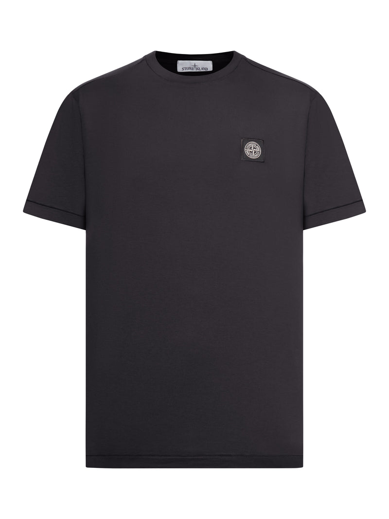 T-SHIRT A MANICA CORTA CON PATCH COMPASS NERO