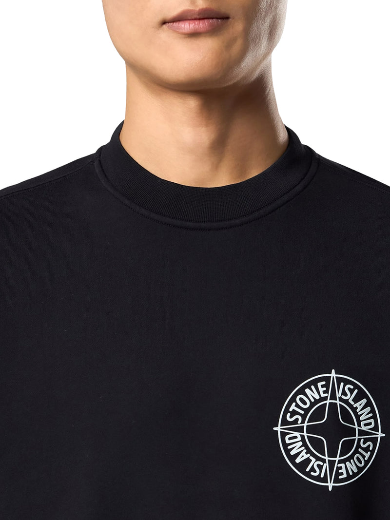 FELPA GIROCOLLO CON STAMPA