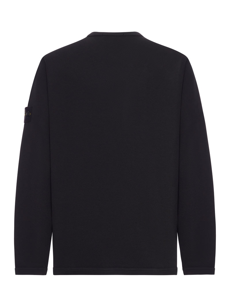 MAGLIONE GIROCOLLO CON RISVOLTI E BADGE