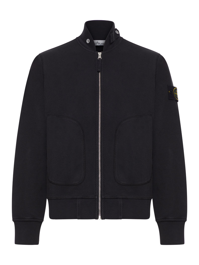 FELPA IN COTONE CON ZIP
