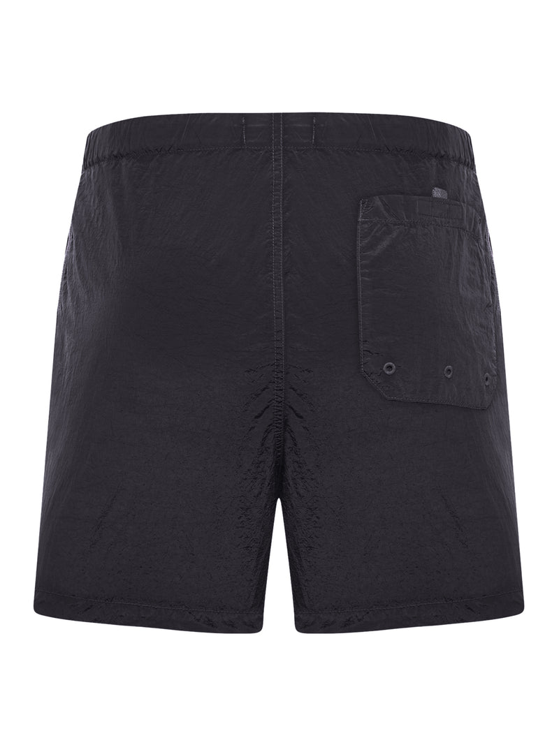 COSTUME DA BAGNO CON LOGO COMPASS NERO