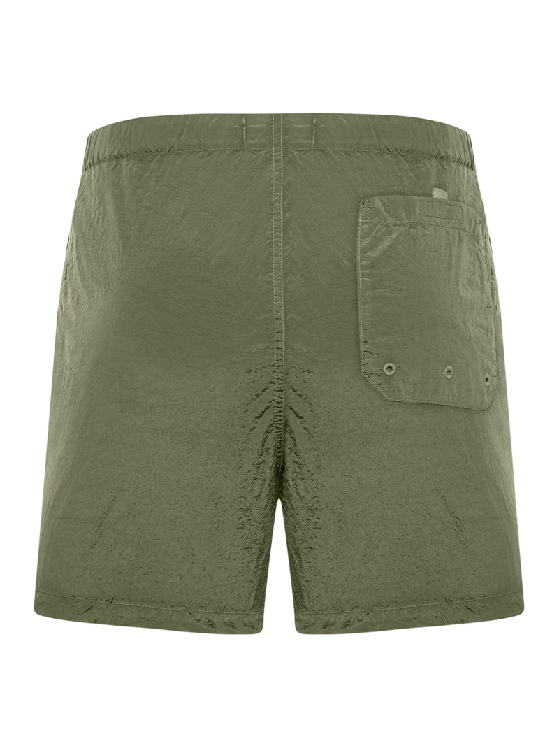 COSTUME DA BAGNO CON LOGO COMPASS VERDE MILITARE