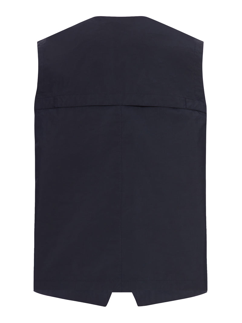 GILET TECNICO CON ZIP A DOPPIO CURSORE