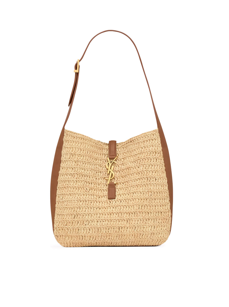 LE 5 À 7 PICCOLA E FLESSIBILE IN RAFIA E PELLE