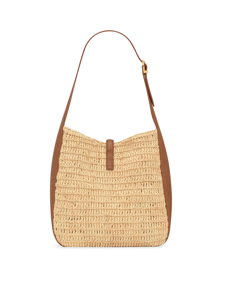 LE 5 À 7 PICCOLA E FLESSIBILE IN RAFIA E PELLE