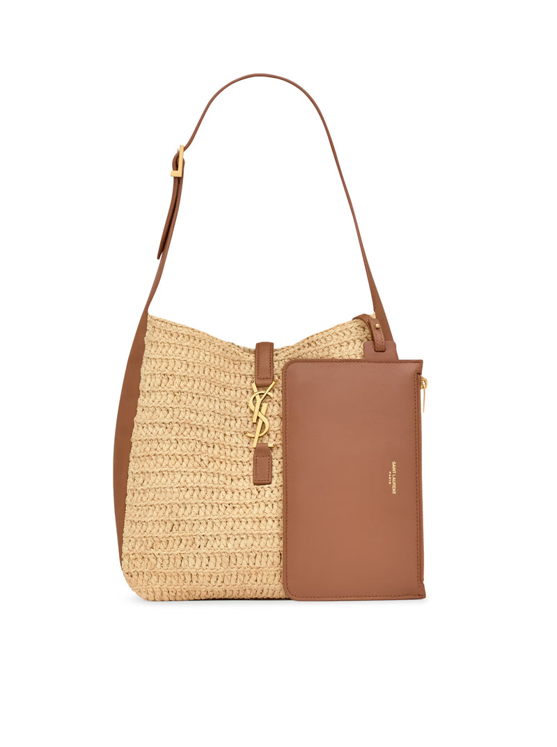 LE 5 À 7 PICCOLA E FLESSIBILE IN RAFIA E PELLE