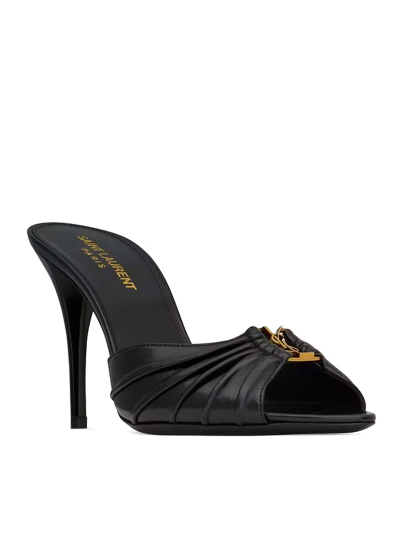 MULE BABYLONE IN PELLE LISCIA