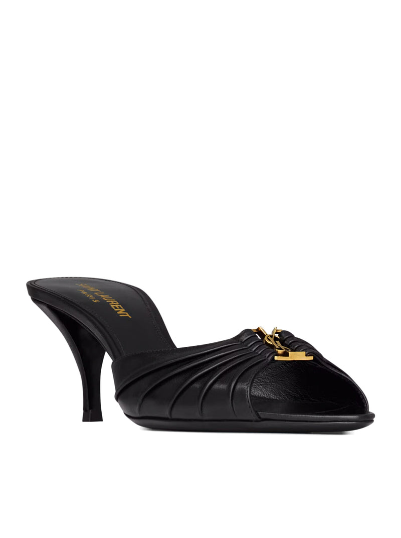 MULE BABYLONE IN PELLE LISCIA