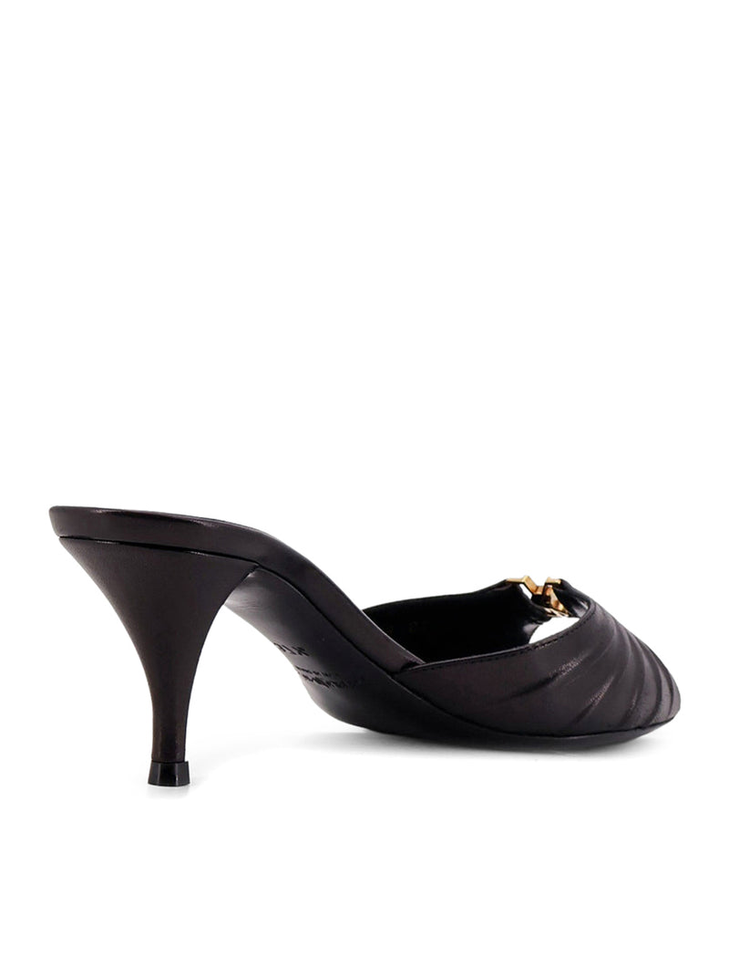 MULE BABYLONE IN PELLE LISCIA