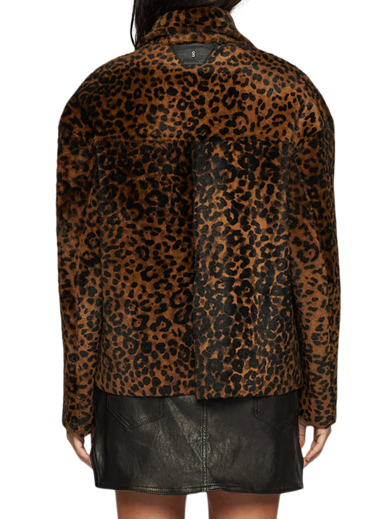 GIACCA IN SHEARLING LEOPARDATO