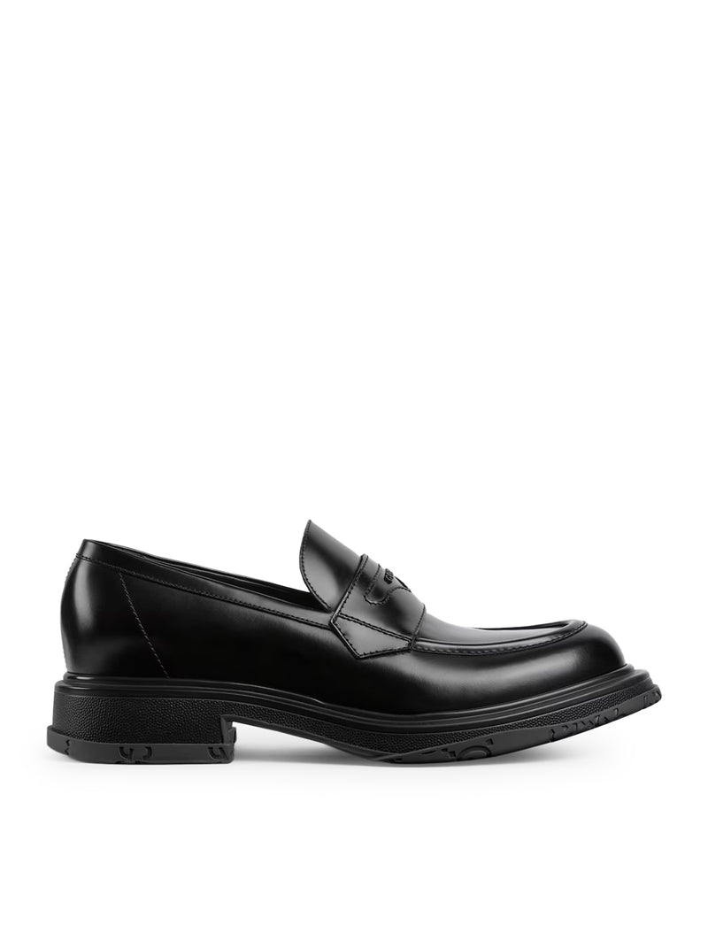 MOCASSINO CON LOGO TONO SU TONO